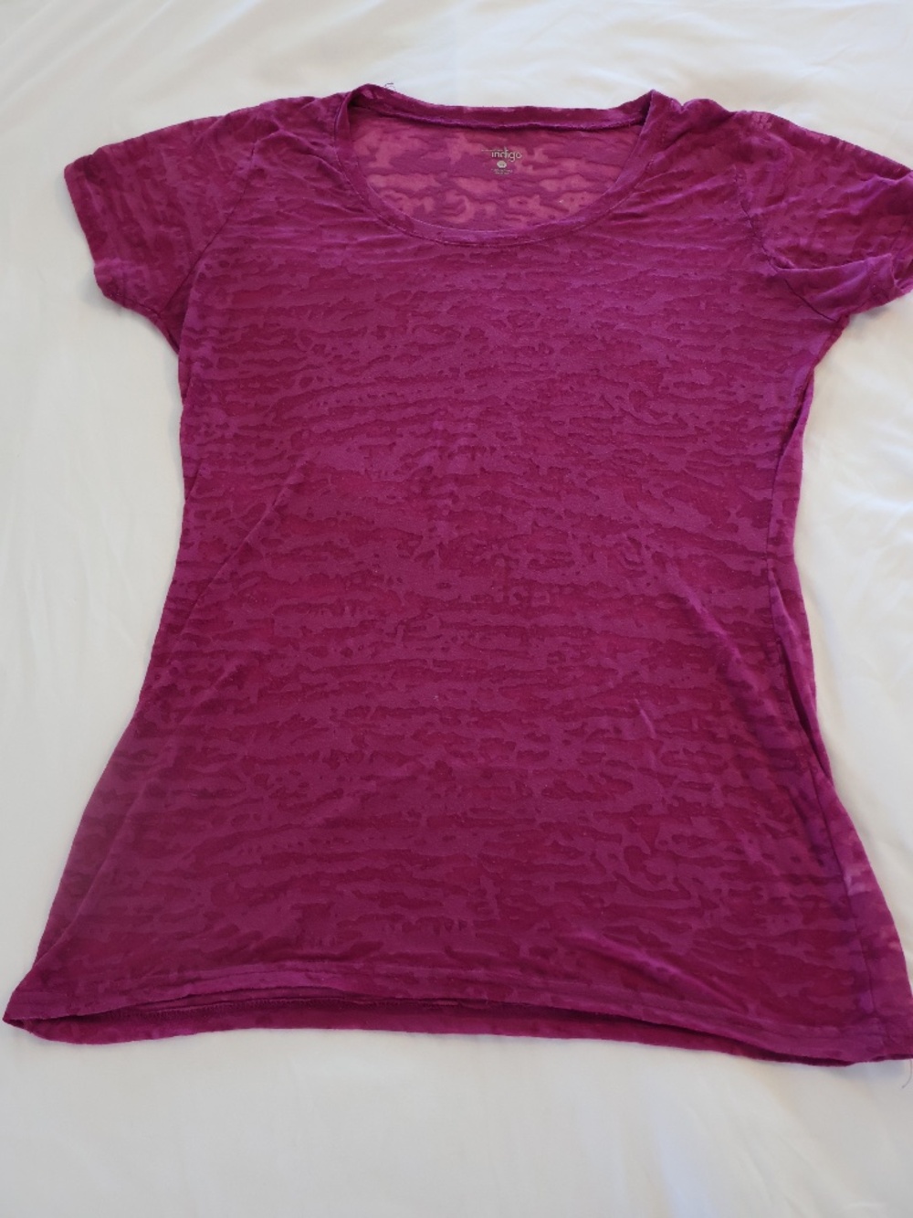 Indigo faded vintage wear t shirt